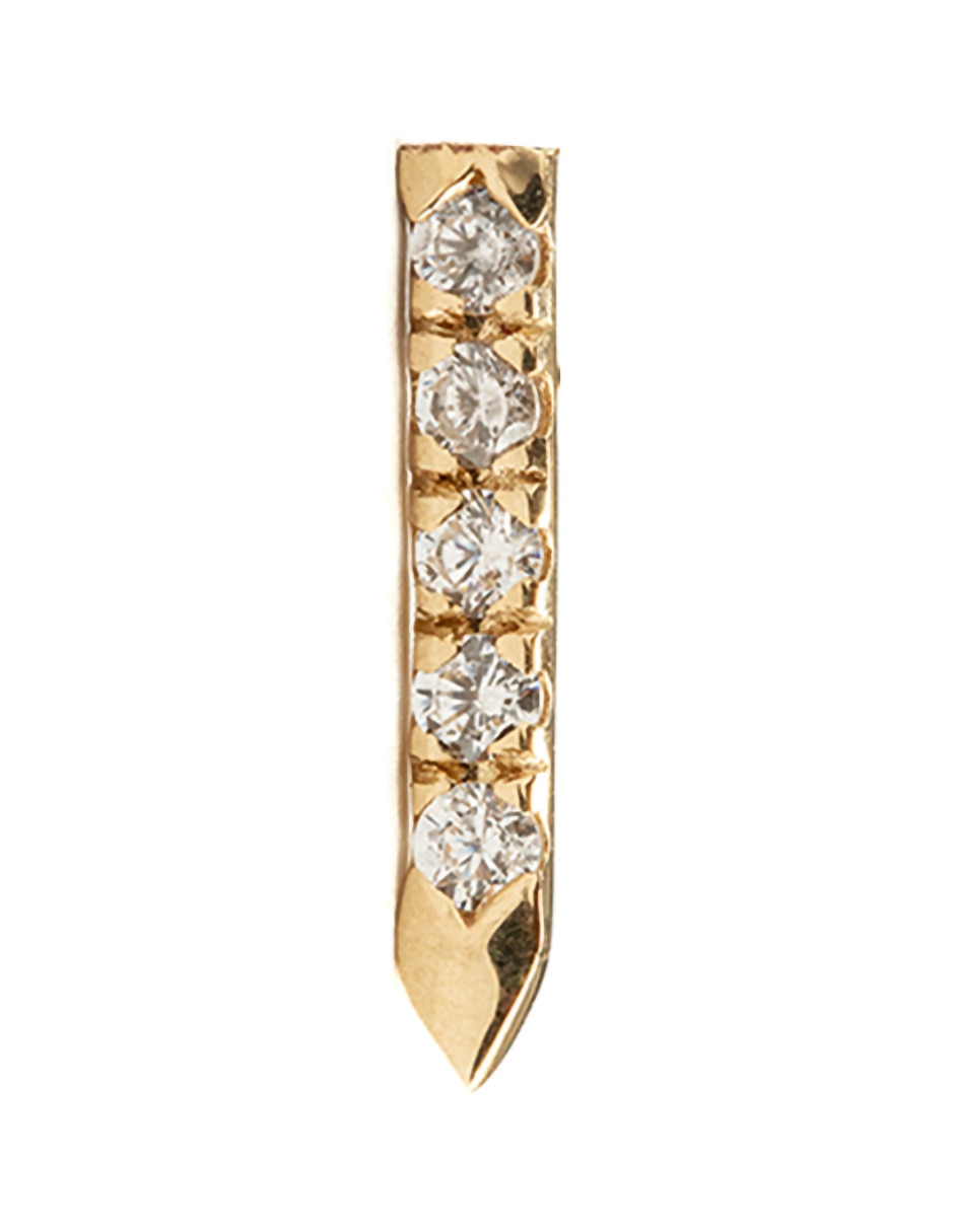 Piercing de oro amarillo 14 K con acabado pavé Piercing de oro amarillo 14 K con acabado pavé