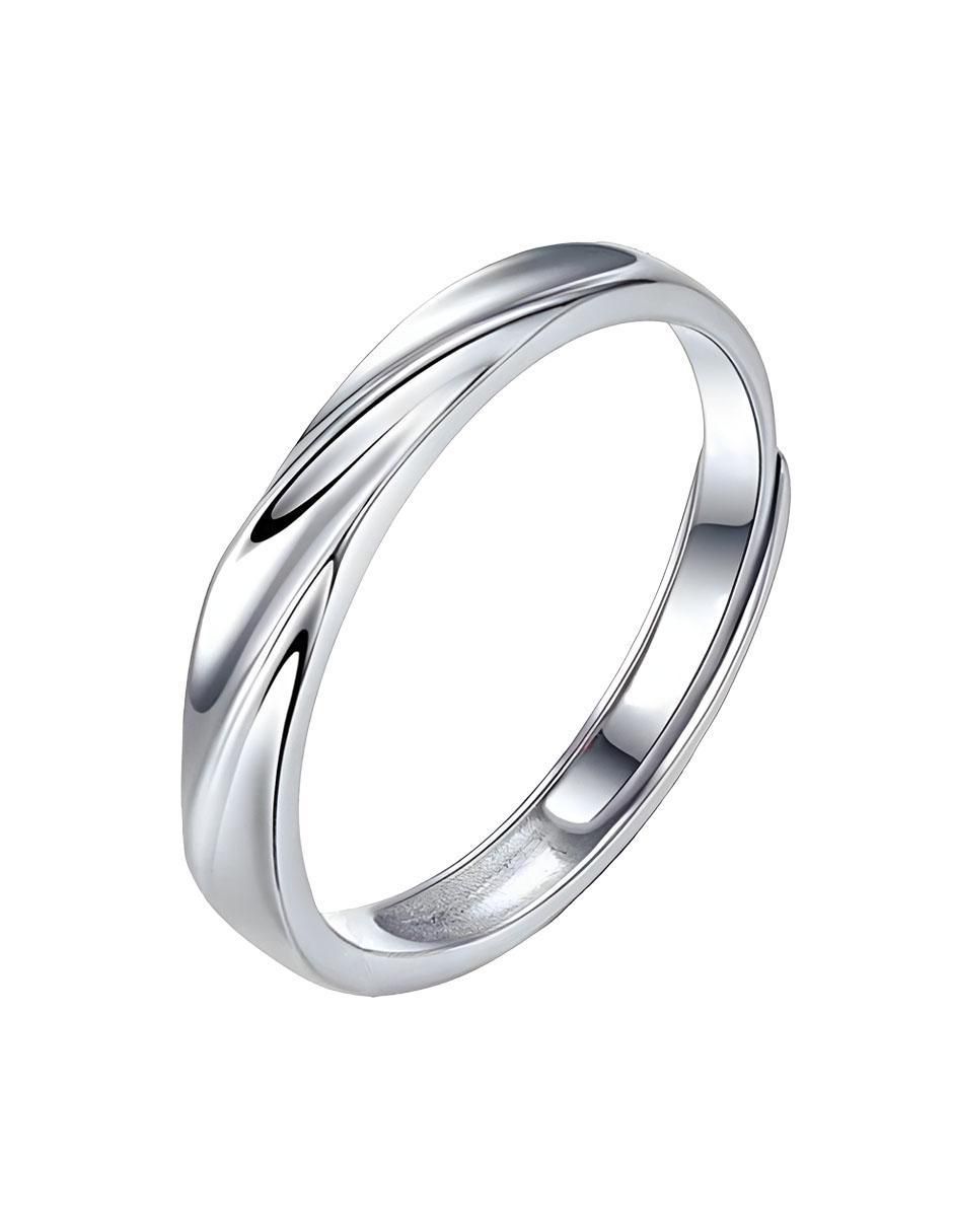 Anillo redondo P 925 de plata zirconia brillante 3