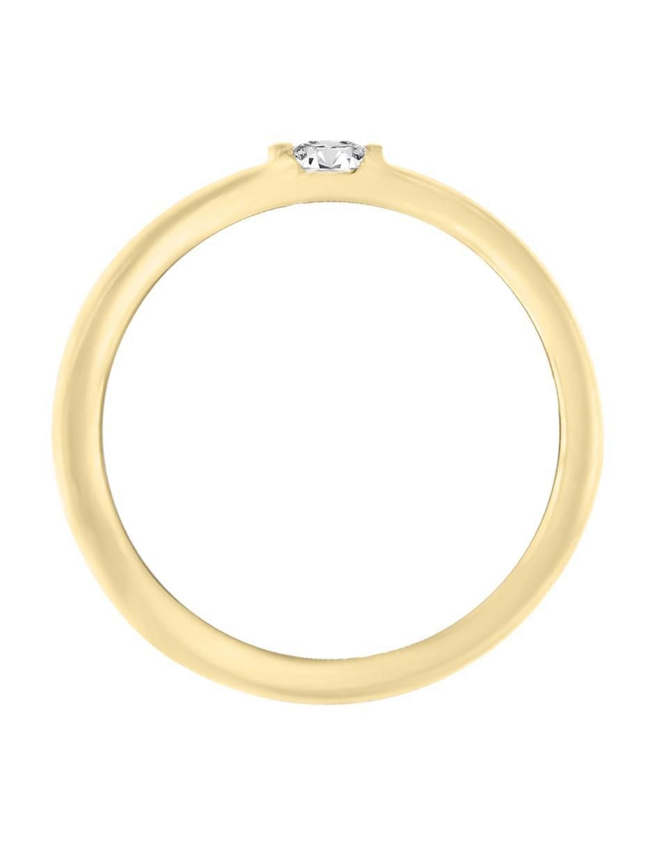 Argolla 14 k Naty diamante 4