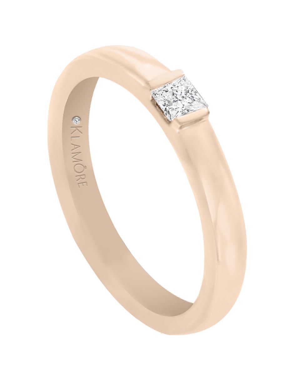 Argolla 14 k Naty diamante 3
