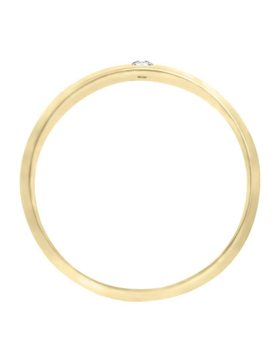 Argolla 14 k Lepus diamante 3