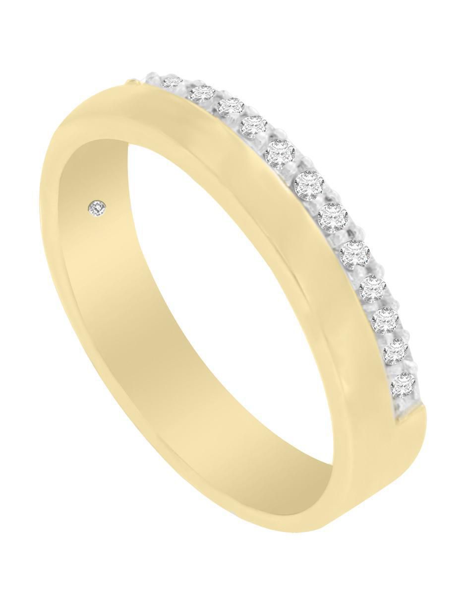 Argolla 14 k Columba diamante 5