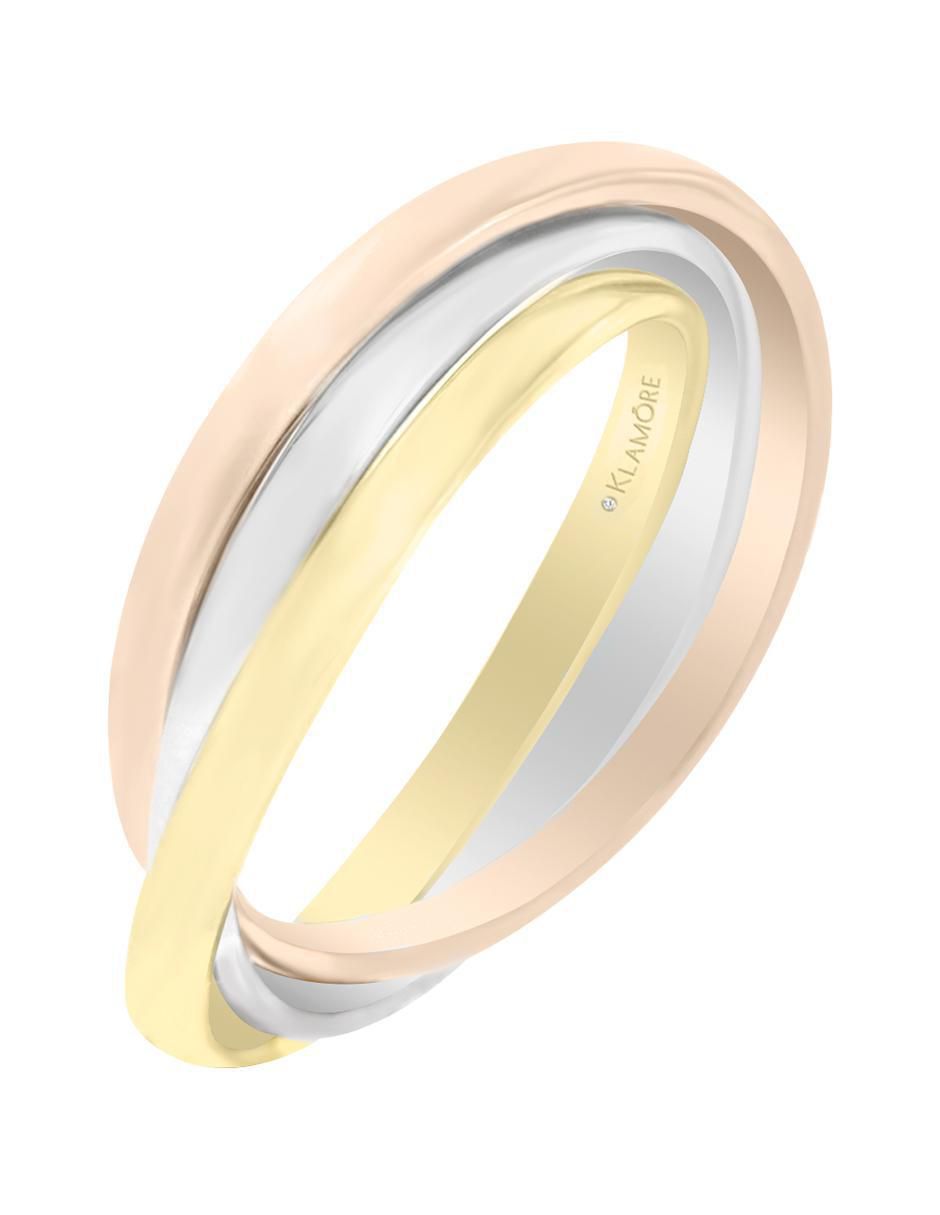 Argolla de oro florentino 14 k Sheila 4