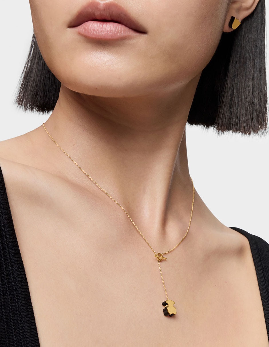 Collar de oso de oro amarillo 18 K Collar de oso de oro amarillo 18 K