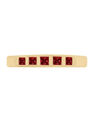 Churumbela de oro 14 k Fascinare Amina rubí