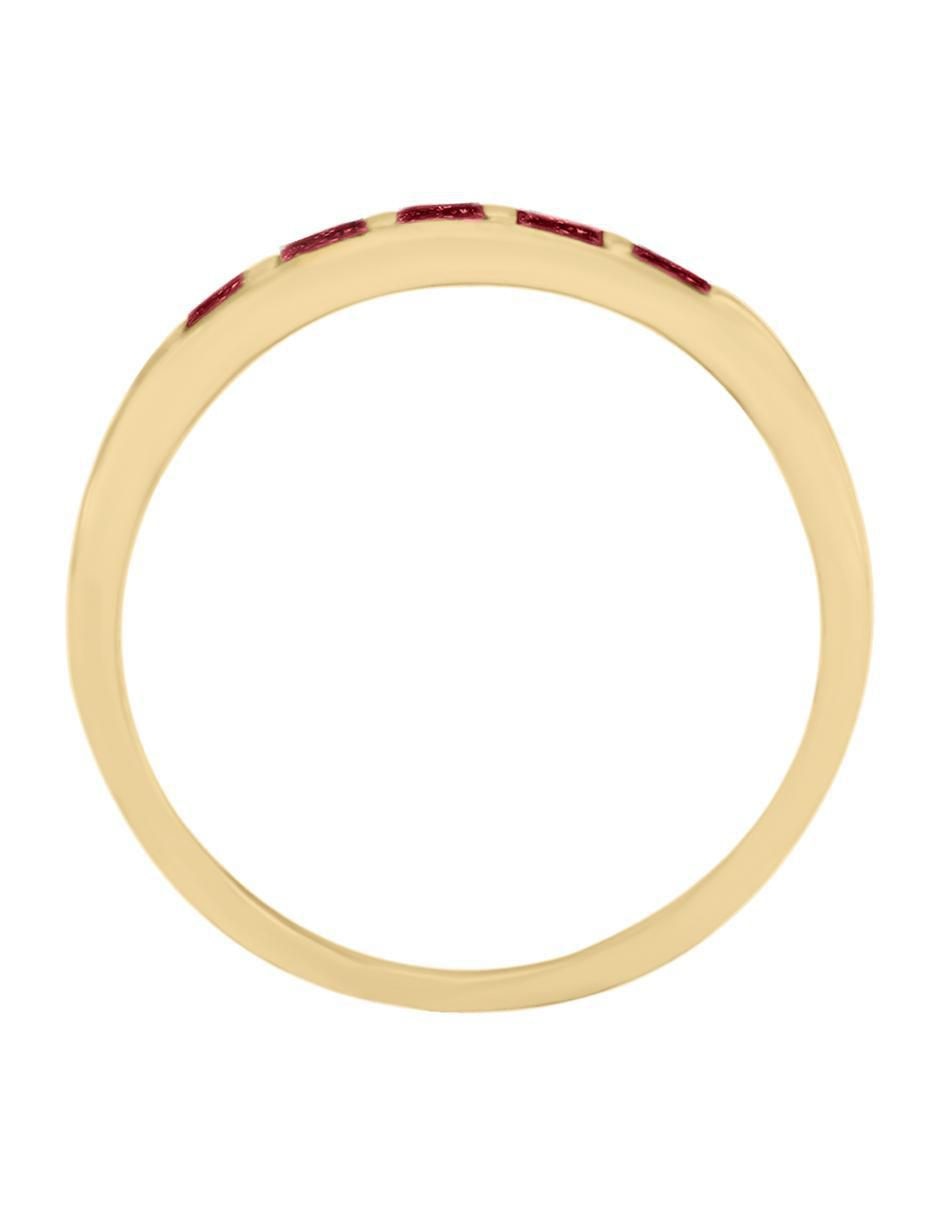 Churumbela de oro 14 k Fascinare Amina rubí