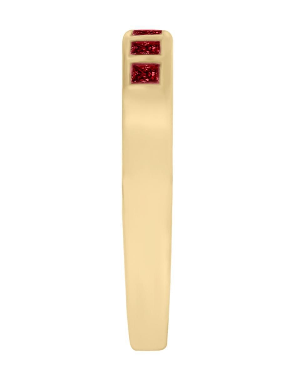 Churumbela de oro 14 k Fascinare Amina rubí