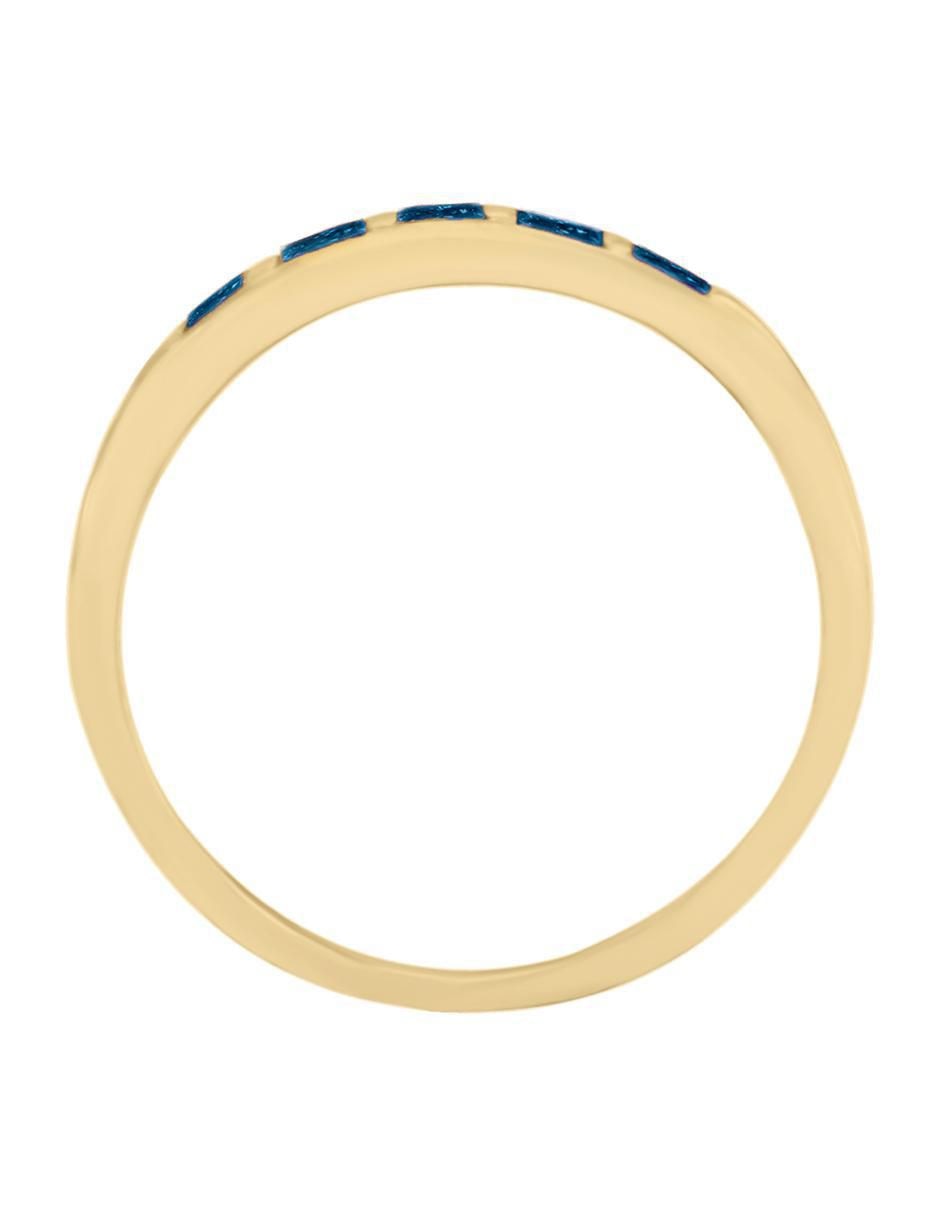 Churumbela de oro 14 k Fascinare Amina zafiro 4