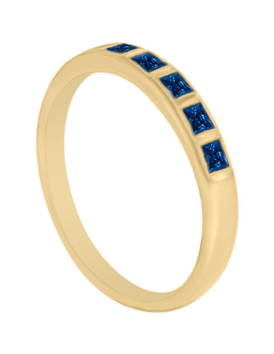 Churumbela de oro 14 k Fascinare Amina zafiro 3