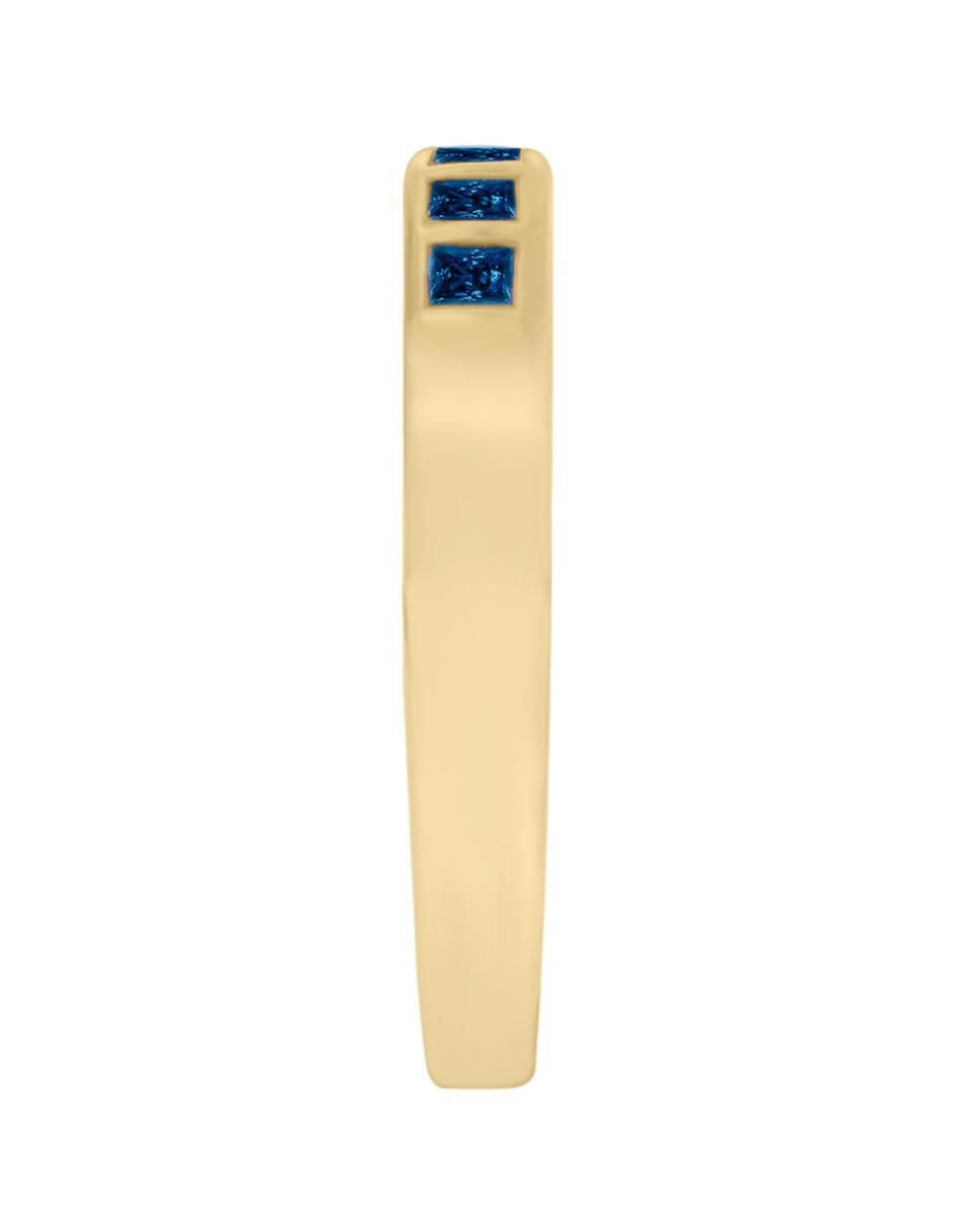 Churumbela de oro 14 k Fascinare Amina zafiro 2