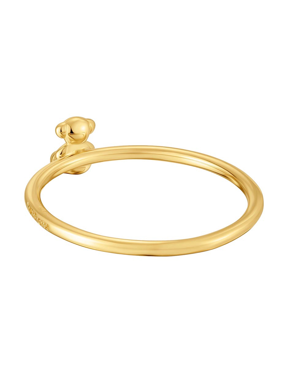 Anillo de oso Bold Bear de oro brillante 3