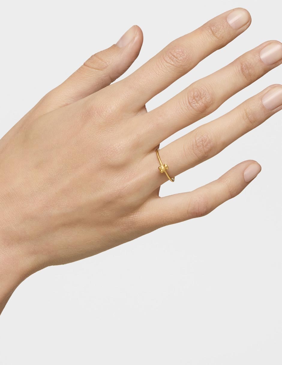 Anillo de oso Bold Bear de oro brillante 6