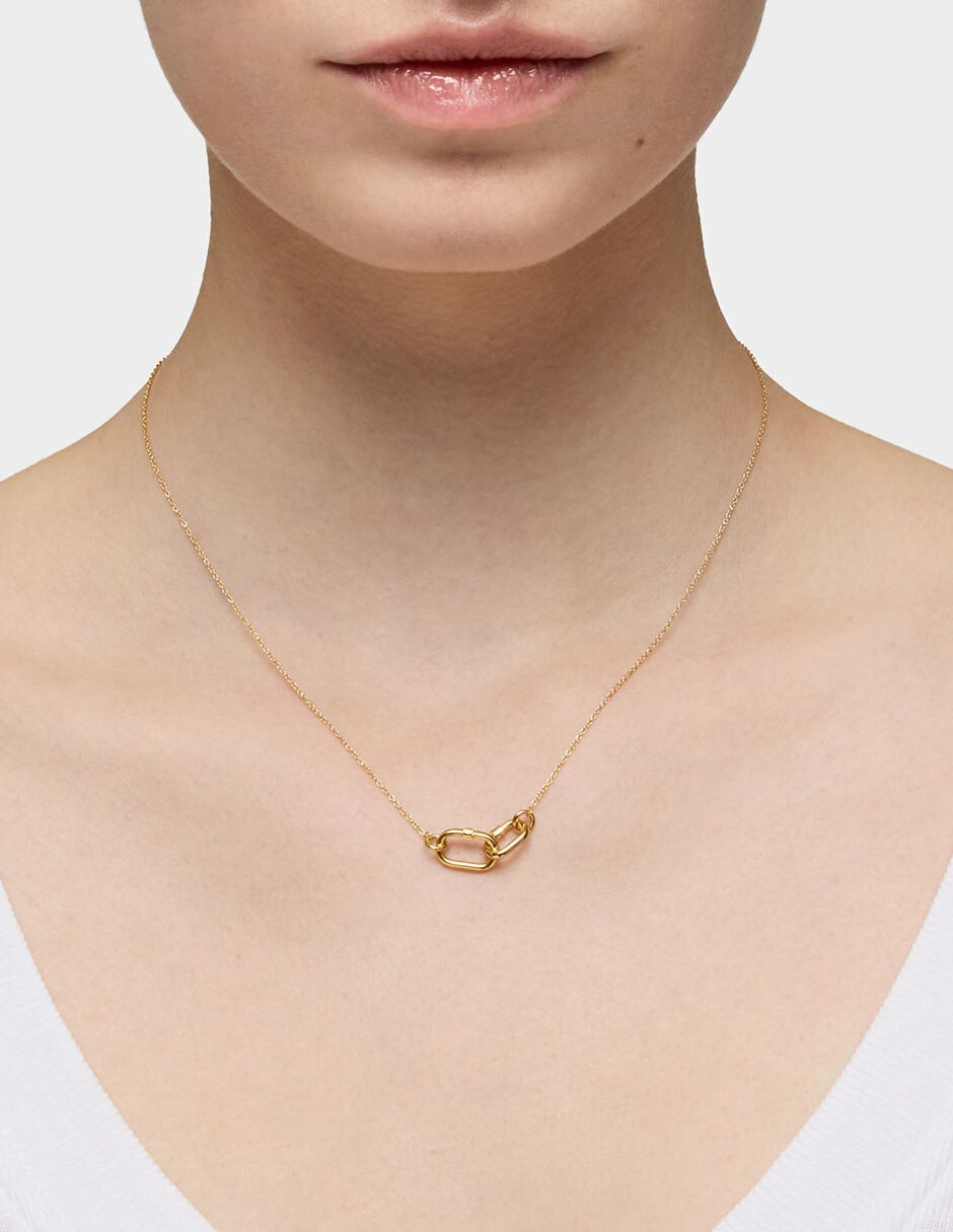 Gargantilla circular Hold de oro amarillo 18 K 6