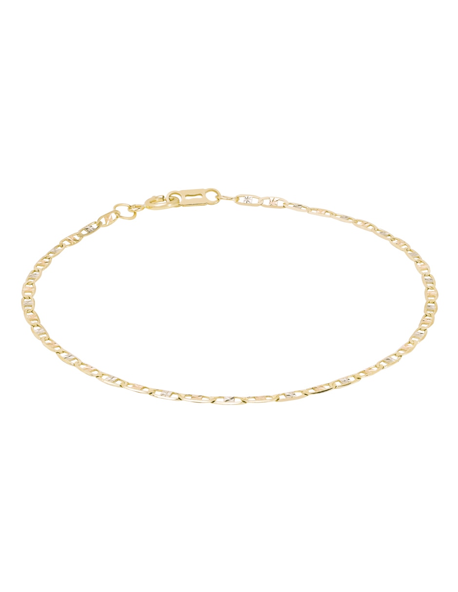 Pulsera de oro 14 K con acabado liso 2