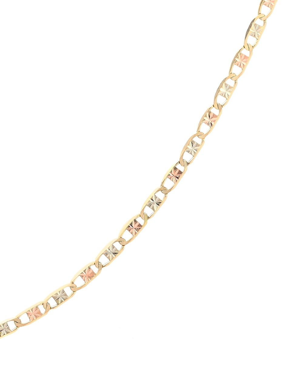 Collar D Cadena de oro florentino 14 K
