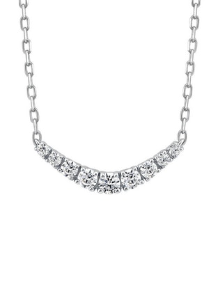 Collar de oro blanco 14 K 1