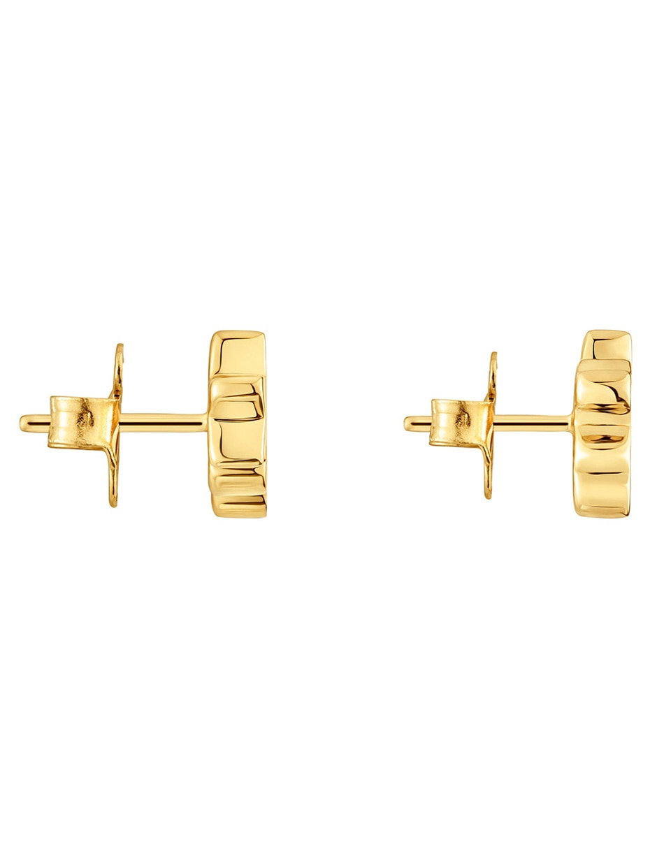 Broqueles de oso Tous 1950 de plata P 925 con acabado baño de oro diamante