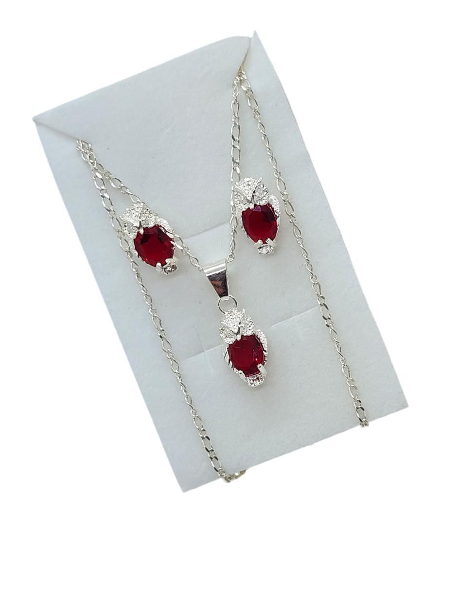 Aretes y collar de búho Ave Nocturna de plata P 925 zirconia 3