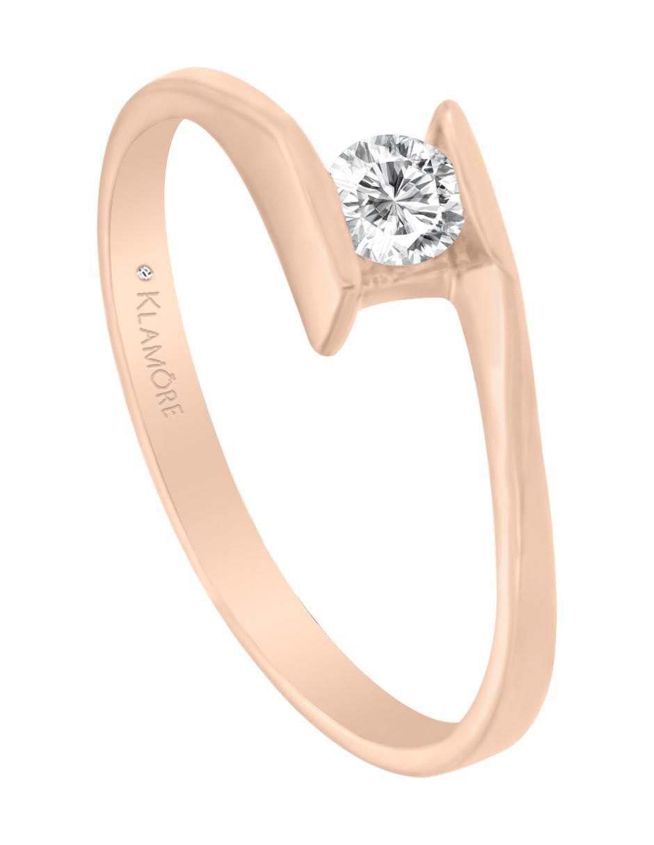 Solitario 14 k Arlene diamante 3