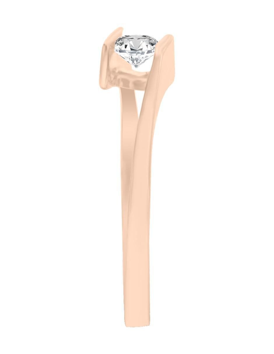 Solitario 14 k Arlene diamante 4