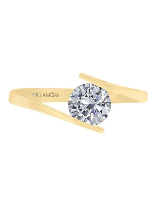 Solitario 14 k Arlene diamante Solitario 14 k Arlene diamante