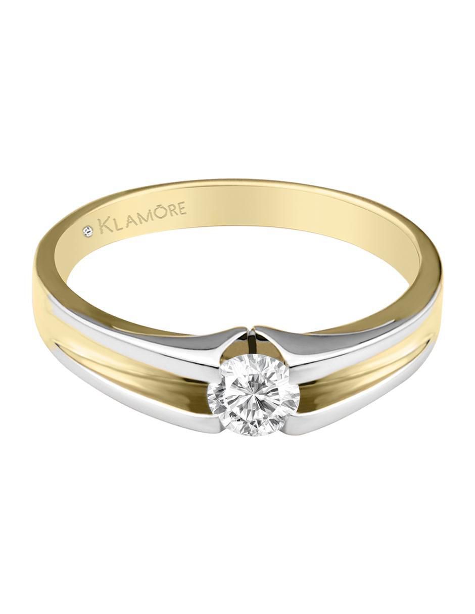 Solitario 14 k Fusione diamante