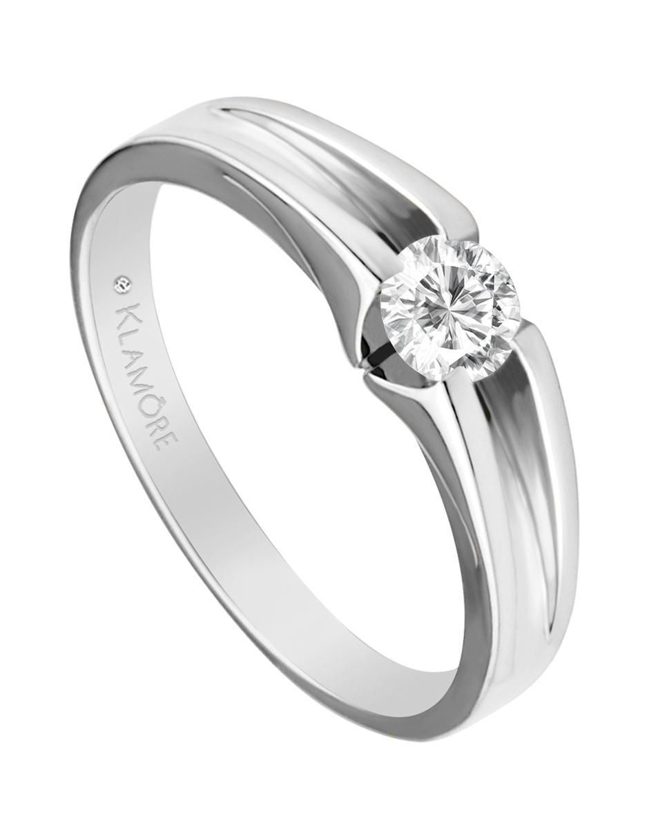 Solitario 14 k Fusione diamante 2