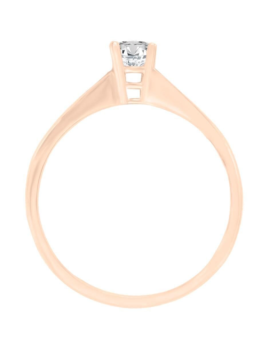 Solitario 14 k Danya diamante 2