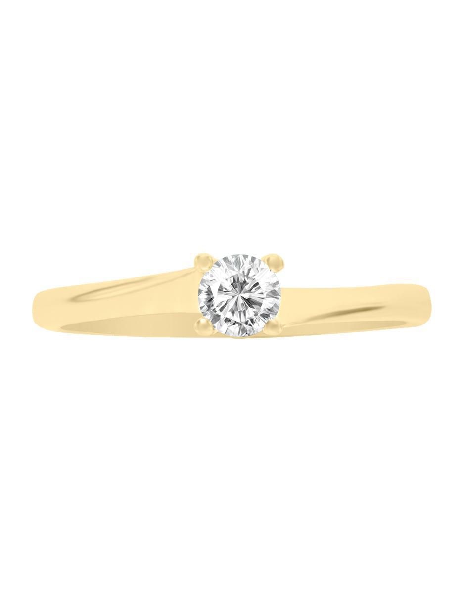 Solitario 14 k Danya diamante Solitario 14 k Danya diamante