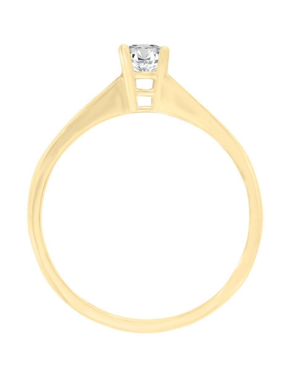 Solitario 14 k Danya diamante 3