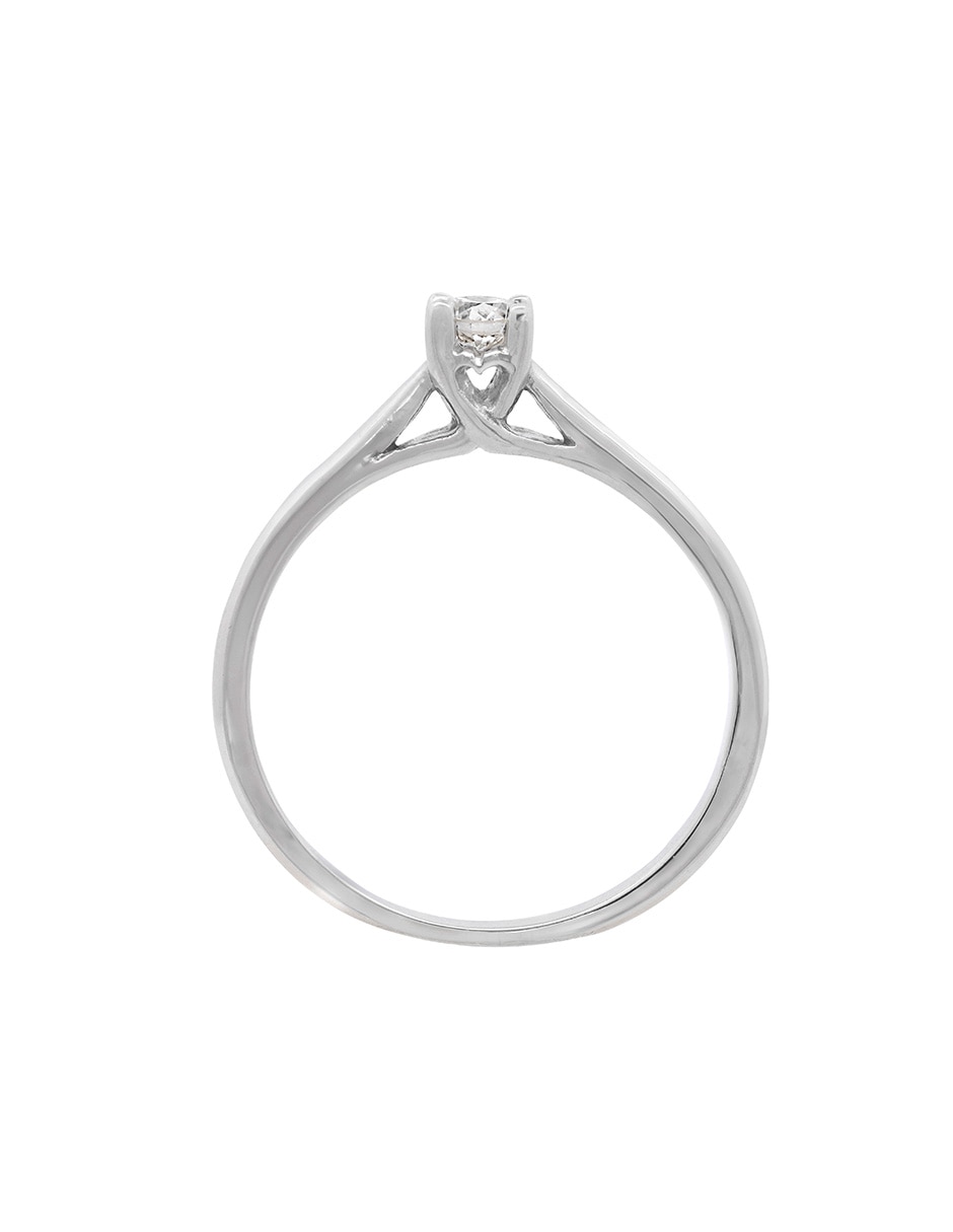 Solitario de oro 14 k Valessa diamante