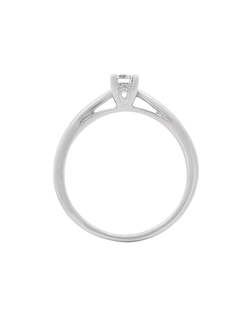 Solitario de oro 14 k Valessa diamante