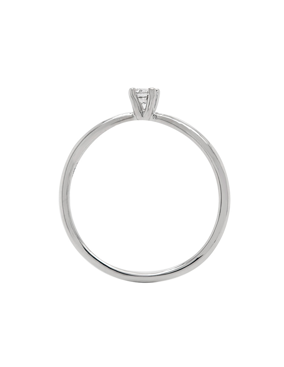 Solitario de oro 14 k Valessa diamante