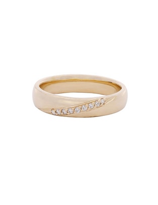Argolla 14 k diamante