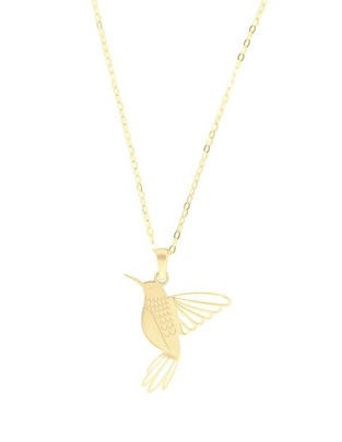 Collar de colibrí Fianelli de oro amarillo 14 K 1