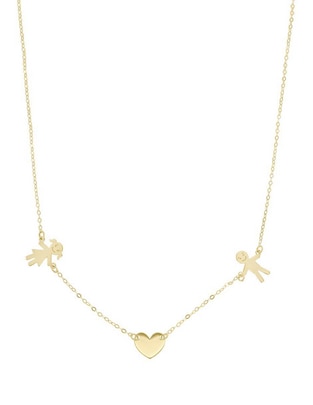 Collar de niño Cuore Unito de oro amarillo 14 K Collar de niño Cuore Unito de oro amarillo 14 K
