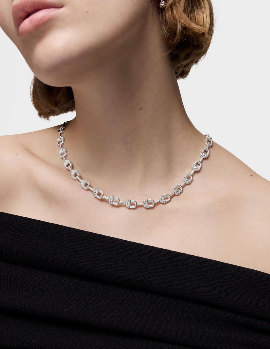 Collar de eslabones Manifesto de plata P 925