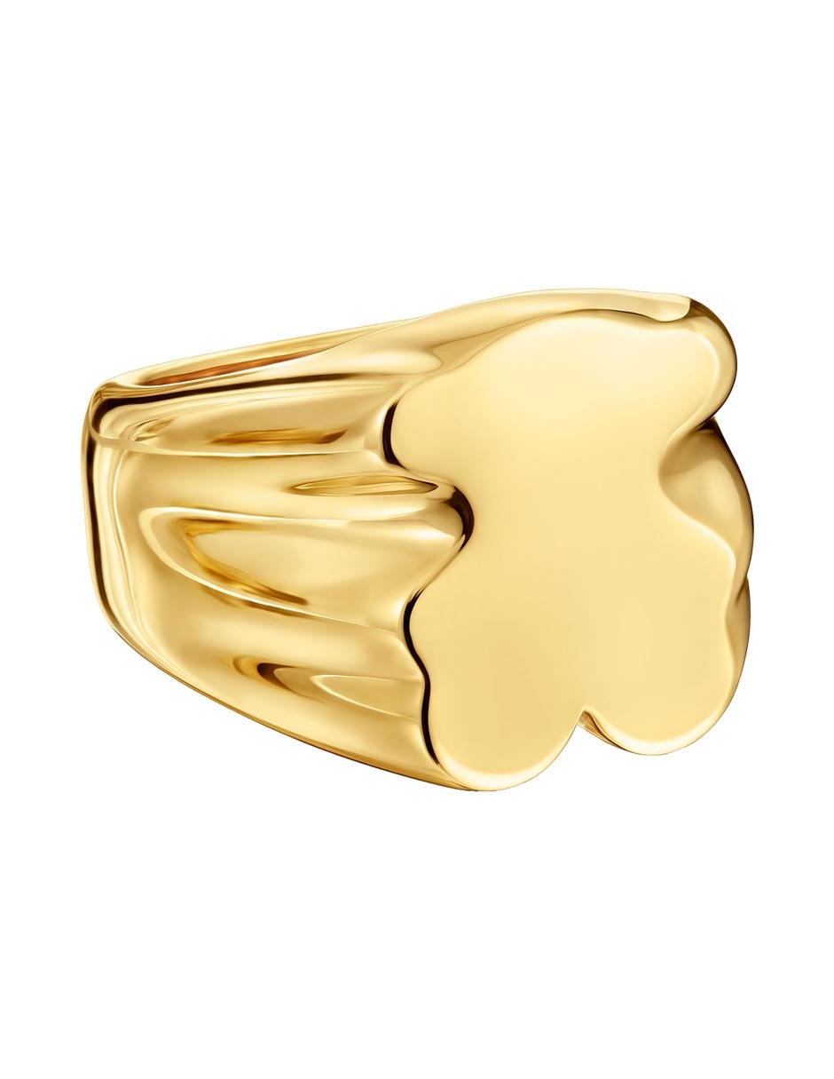 Anillo de oso Sweet Dolls de plata P 925 con acabado baño de oro