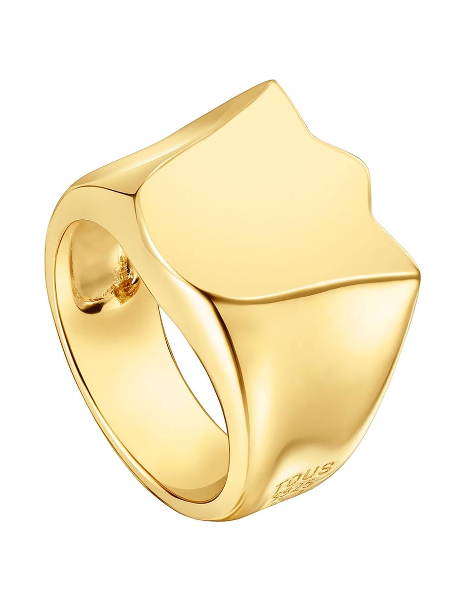 Anillo de flor Sweet Dolls de plata P 925 con acabado baño de oro