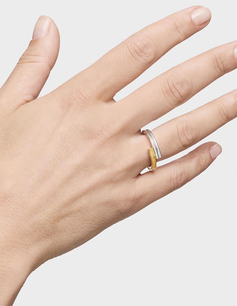 Anillo Tous 1950 de plata P 925 baño de oro