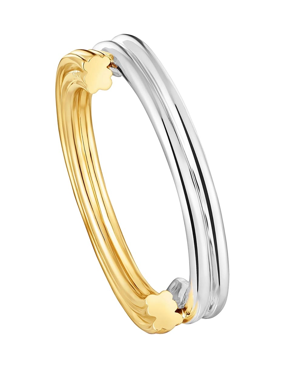 Anillo Tous 1950 de plata P 925 baño de oro