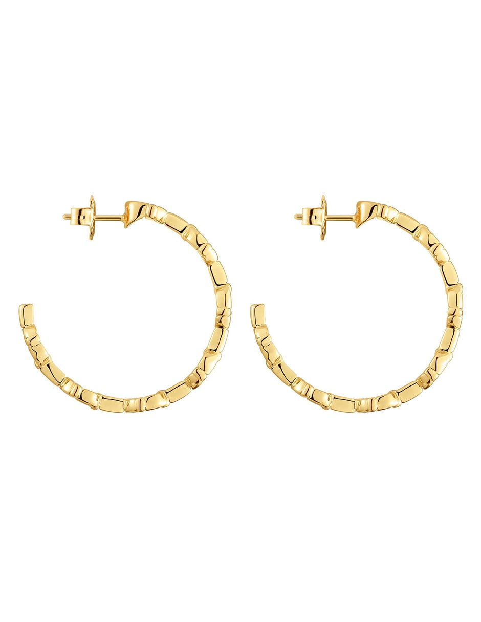 Aretes tous de plata p 925 con acabado baño de oro