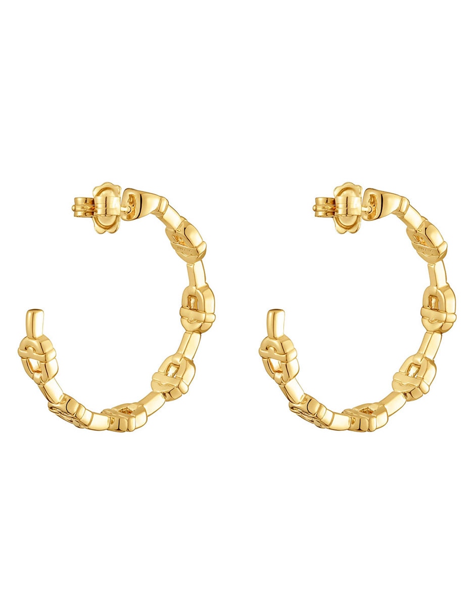 Aretes tous de plata p 925 con acabado baño de oro