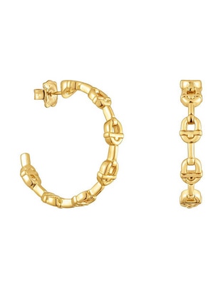 Aretes tous de plata p 925 con acabado baño de oro