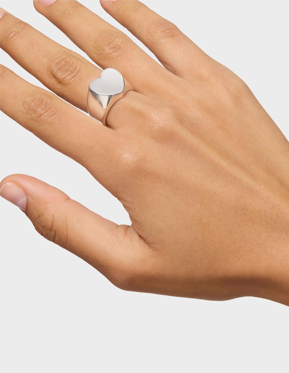 Anillo de corazón Sweet Dolls P 925 de plata brillante