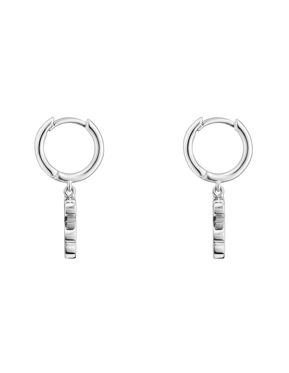 Aretes de aro de oso Sweer Dolls de plata P 925 con acabado brillante 2