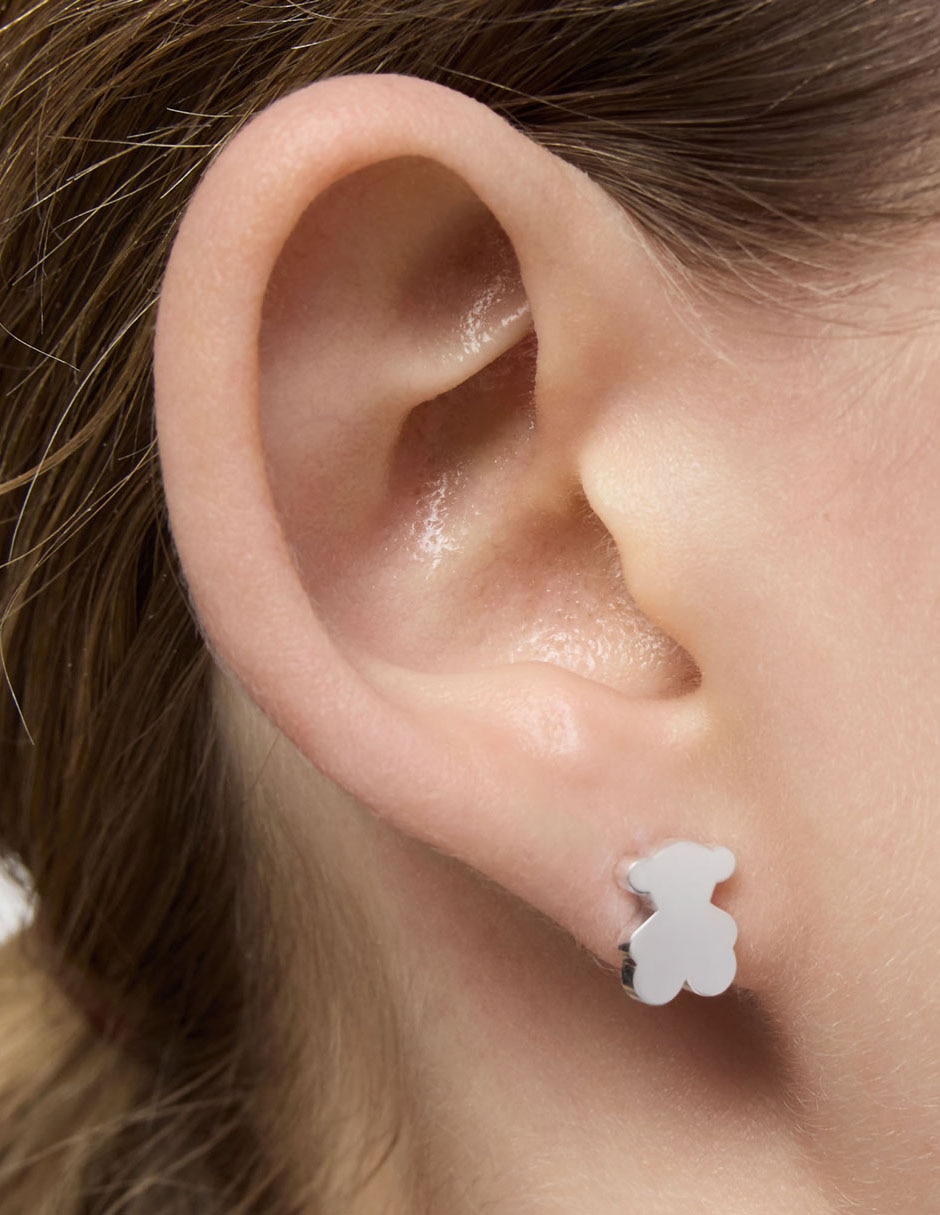 Aretes de oso Tous Sweer Dolls de plata P 925 con acabado brillante