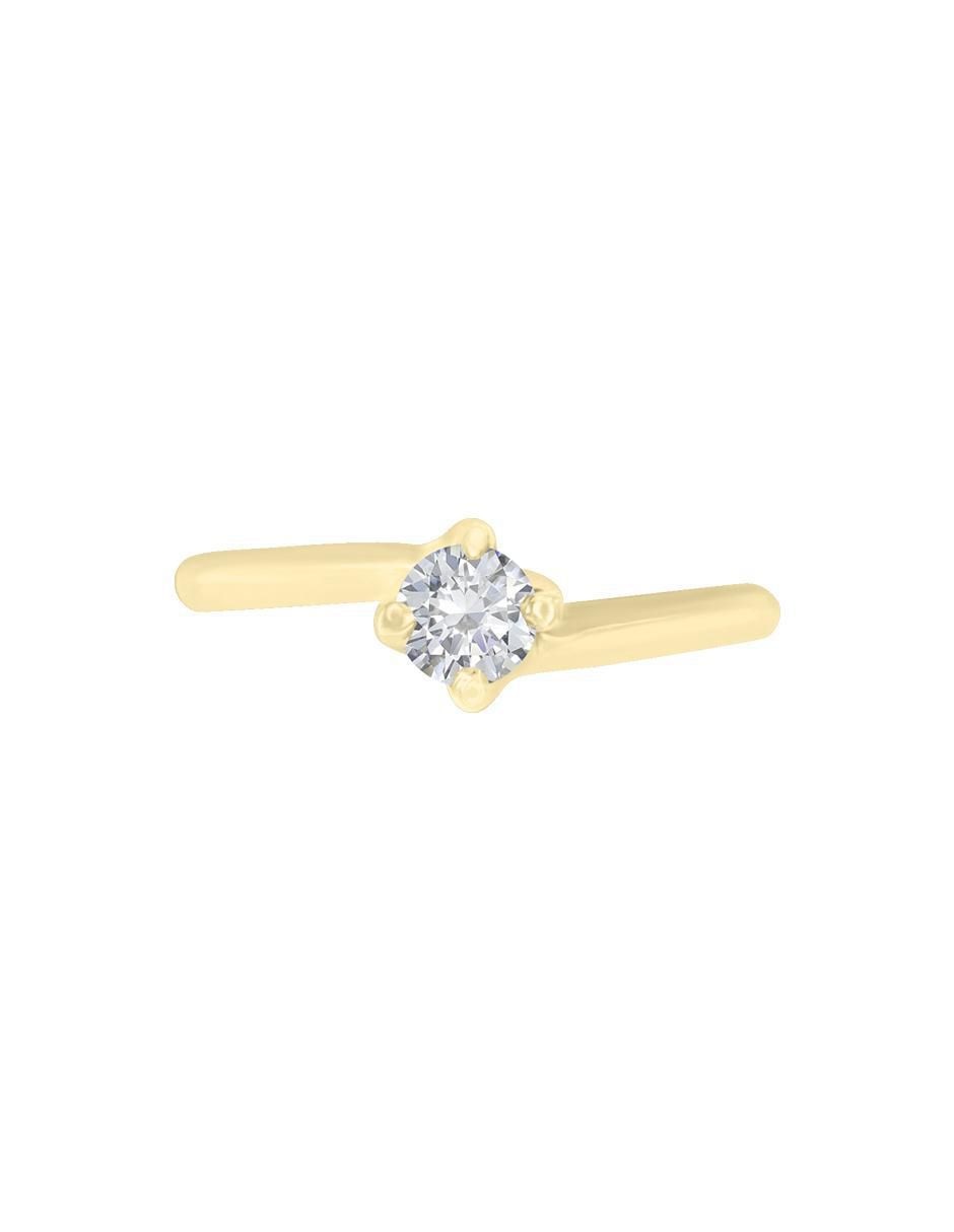 Solitario 14 k Fernanda diamante