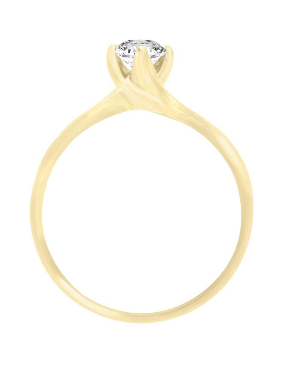 Solitario 14 k Fernanda diamante 3