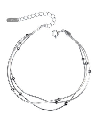 Brazalete de plata P 925 acabado lustre